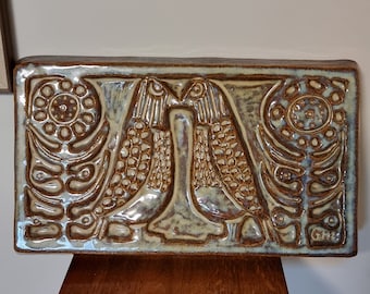 Gerd Hiort Petersen Soholm Denmark stentoj wall plaque 3515 | Danish pottery | Denmark |