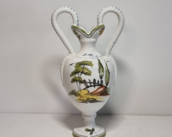 【ヴィンテージ】陶器花瓶　イタリア製 楽天市場】フラワーベース 陶器 希少品 イタリア Marioni社