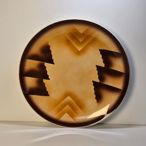 plat à gâteau en céramique Art déco vintage | Fabriqué en Allemagne |