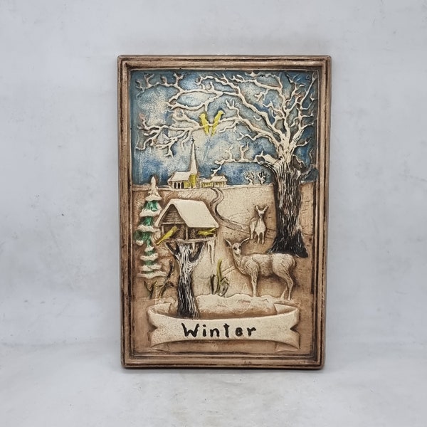 Bronzed Winter Tree Spirit Wall Plaque 14.5cm