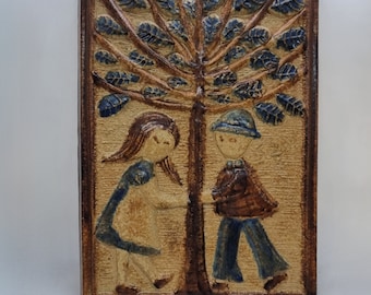Large Soholm Denmark Stentoj 3584 Wall Plaque | Designed by Joseph
