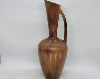 Vintage collectible GUNNAR NYLUND brown vase | Rörstrand, Sweden |