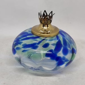 Vintage &quot;Sea of Sweden&quot; glass oil lamp |