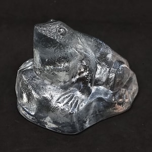 Vintage &quot;Maleras&quot; Crystal Glass Paperweight &quot;Frog&quot; |