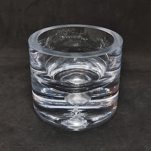 Sweden glass candle holder | Scandinavian glass |