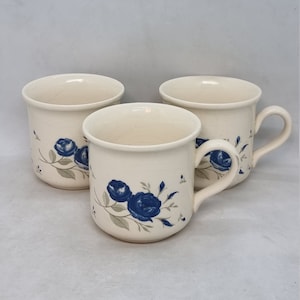 3x &quot;Staffordshire&quot; ceramic cups | Made in England |