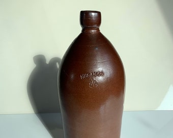 S.B Höganäs Vintage Ceramic Jug |  Swedish Vintage Dark Brown Stoneware Scandinavian Design