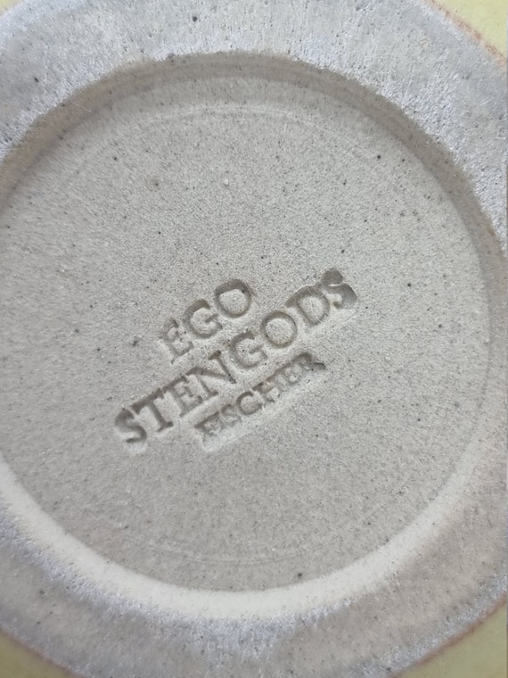 Vintage EGO Stengods Ceramic Ashtray | Willi Fischer Sweden 1960