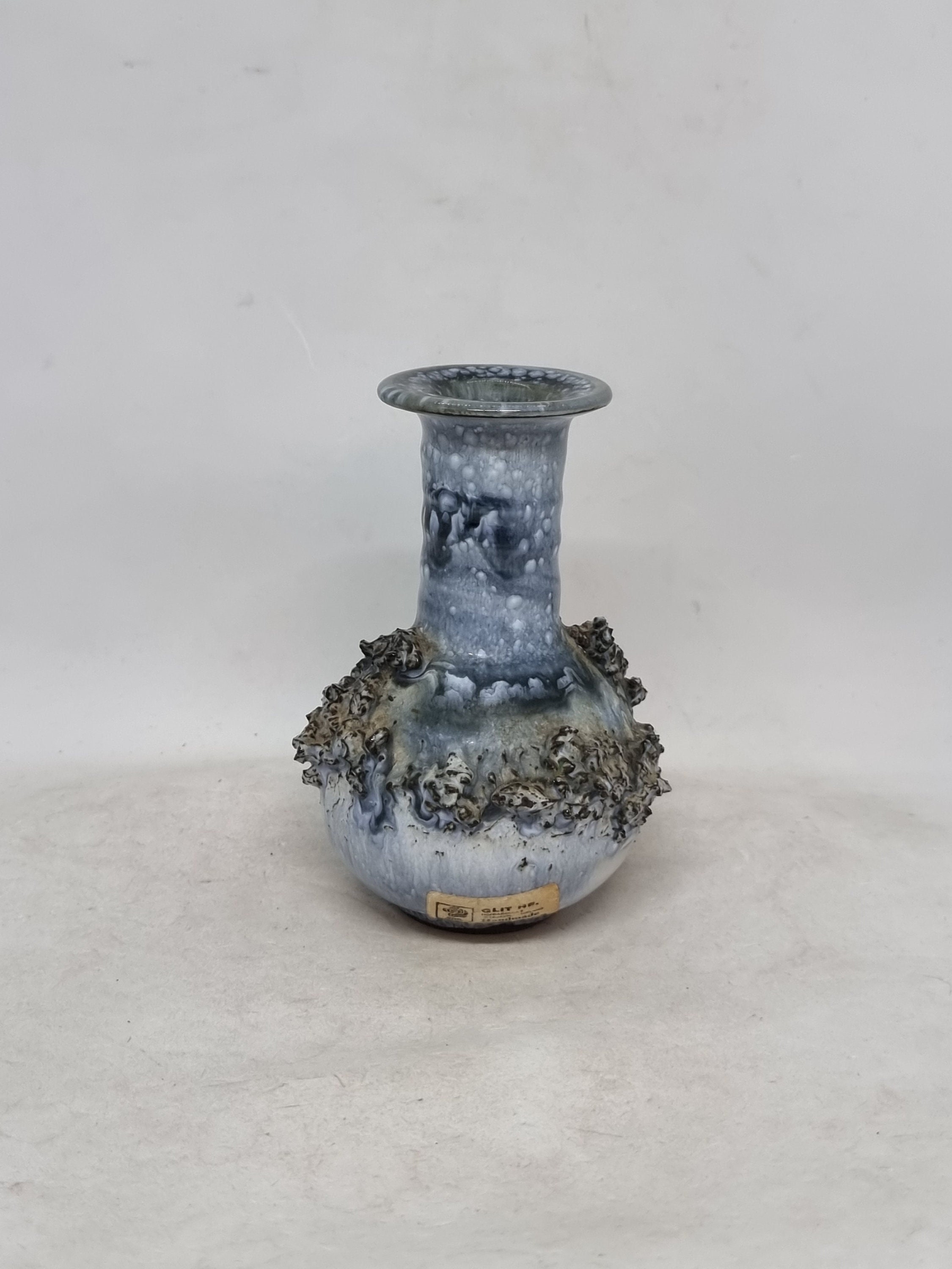 TRUE Udsigt Banke Vintage GLIT Studio Iceland Lava Vase Mid-century Pottery - Etsy