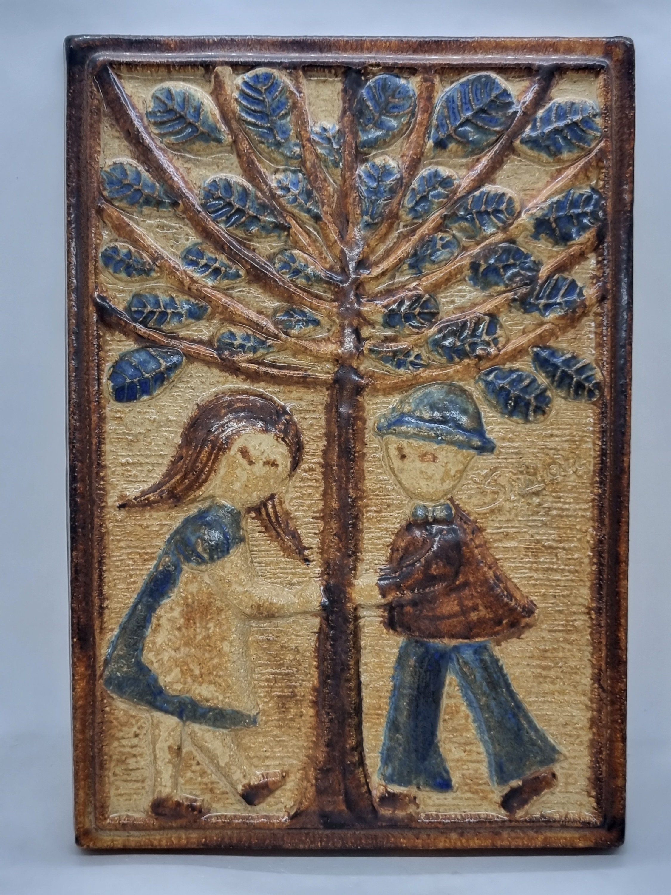 ◆ SOHOLM stentoj  Denmark joseph simon ◆ Stentoj Soholm Joseph Simon Wall Relief True Danish Vintage