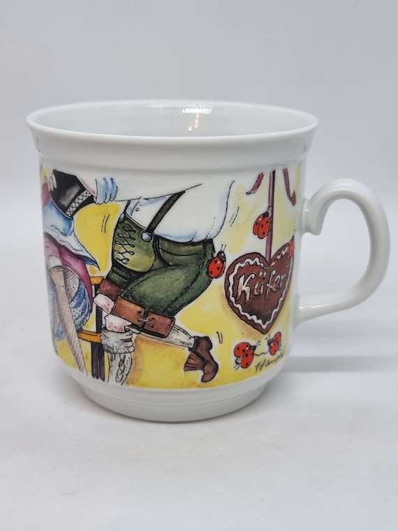 Grafik-Werkstatt Tazza da caffè con scritta in lingua tedesca