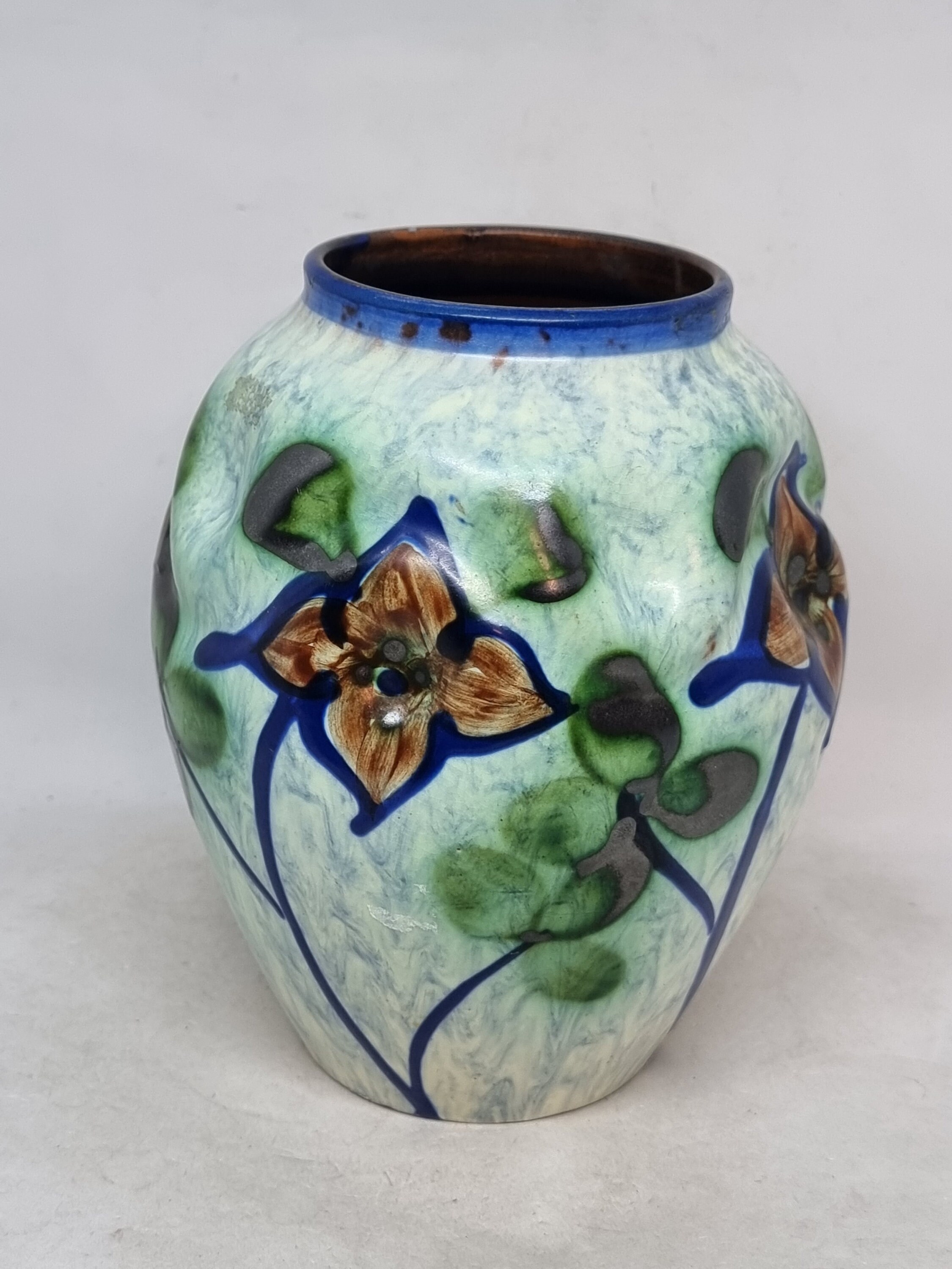Vintage Upsala Ekeby Sweden Art Pottery Vase No. 1500/1544 | Made