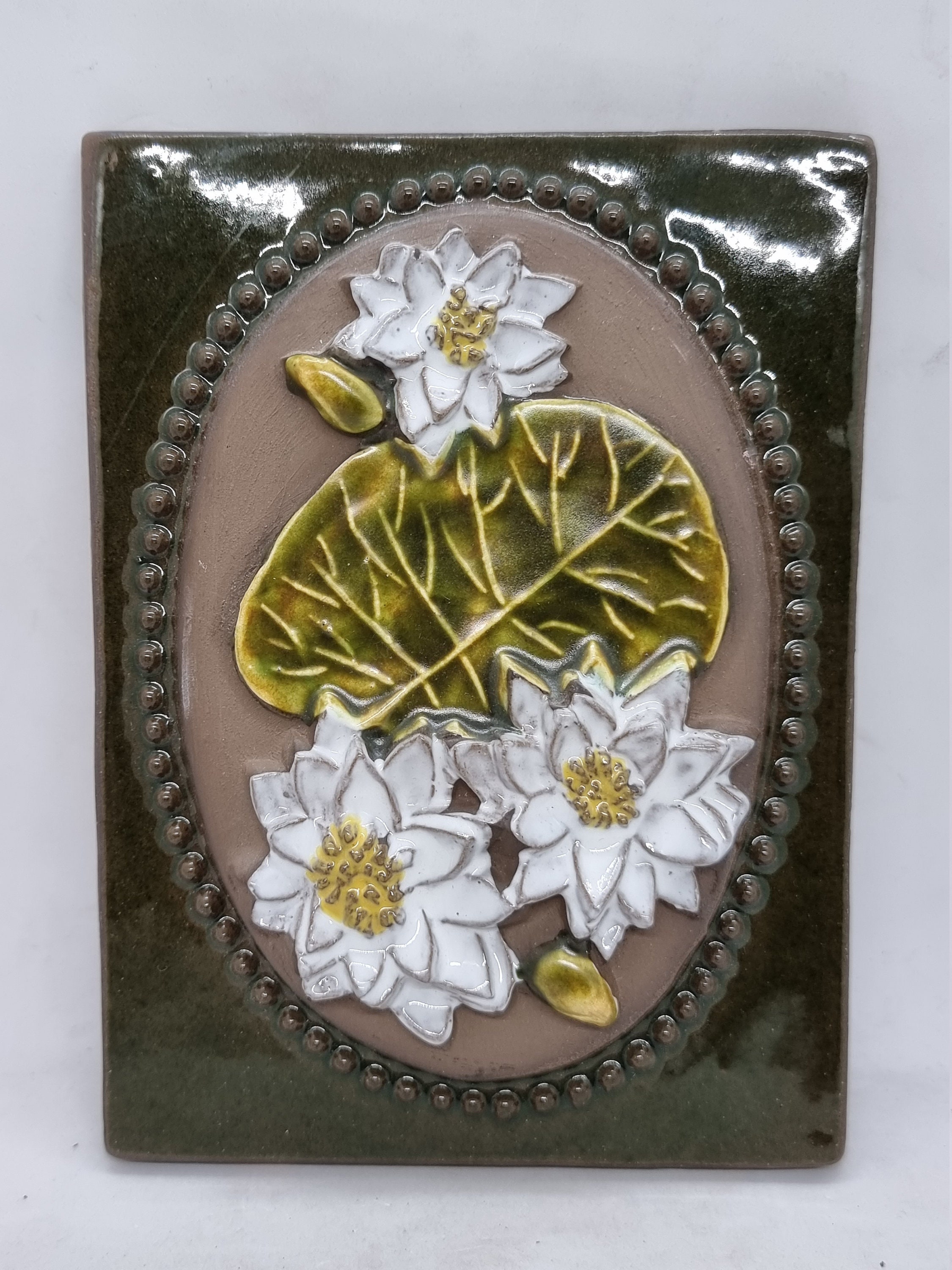 Vintage JIE GANTOFTA Ceramic Wall Plaque No. 893 | Designed by