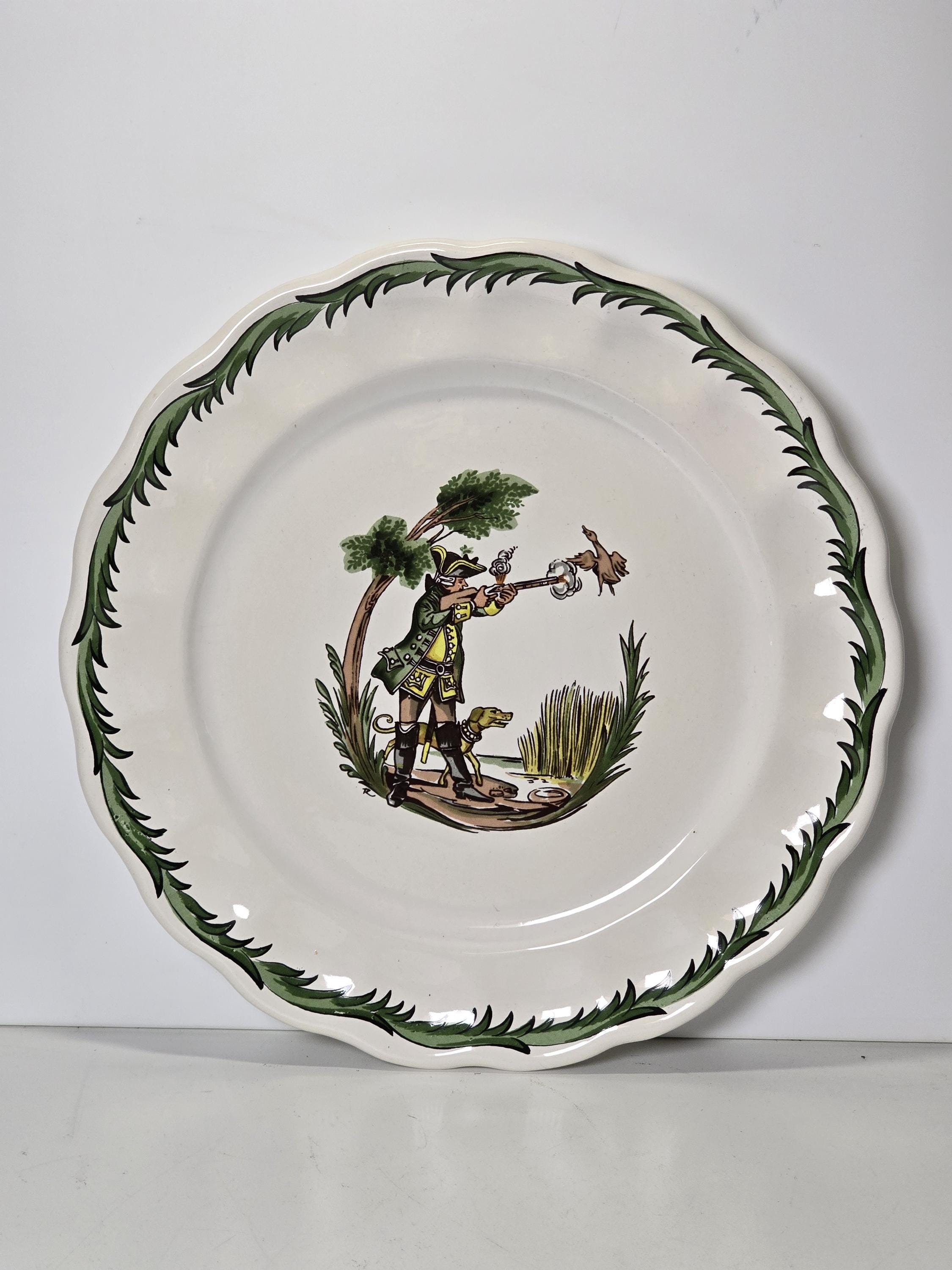Vintage Hand Painted Ceramic Hanging Plate | Made in Geramany |