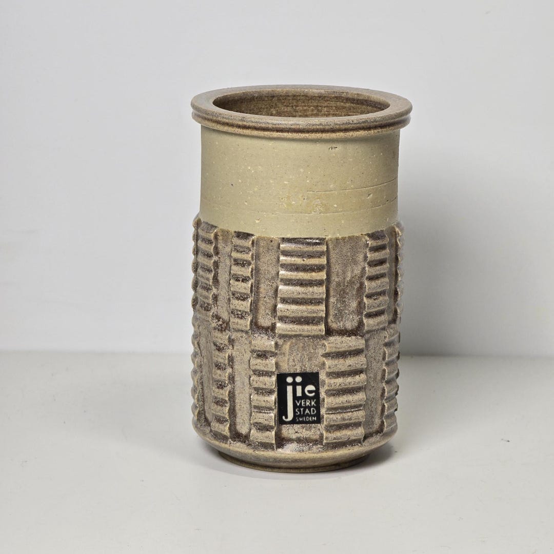 Vintage Elsa Söderberg Stoneware Vase for JIE Verkstad Gantofta Sweden ...