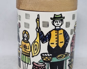 Vintage Jie Gantofta Sweden Ceramic Jar | Decor by Anita Nylund