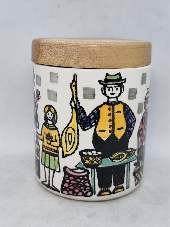 Vintage Jie Gantofta Sweden Ceramic Jar | Decor by Anita Nylund