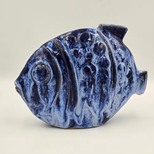 Råå Keramikverkstad Keramik Engqvist Fisch Skulptur | Skandinavische Kunst | Schweden Keramik |