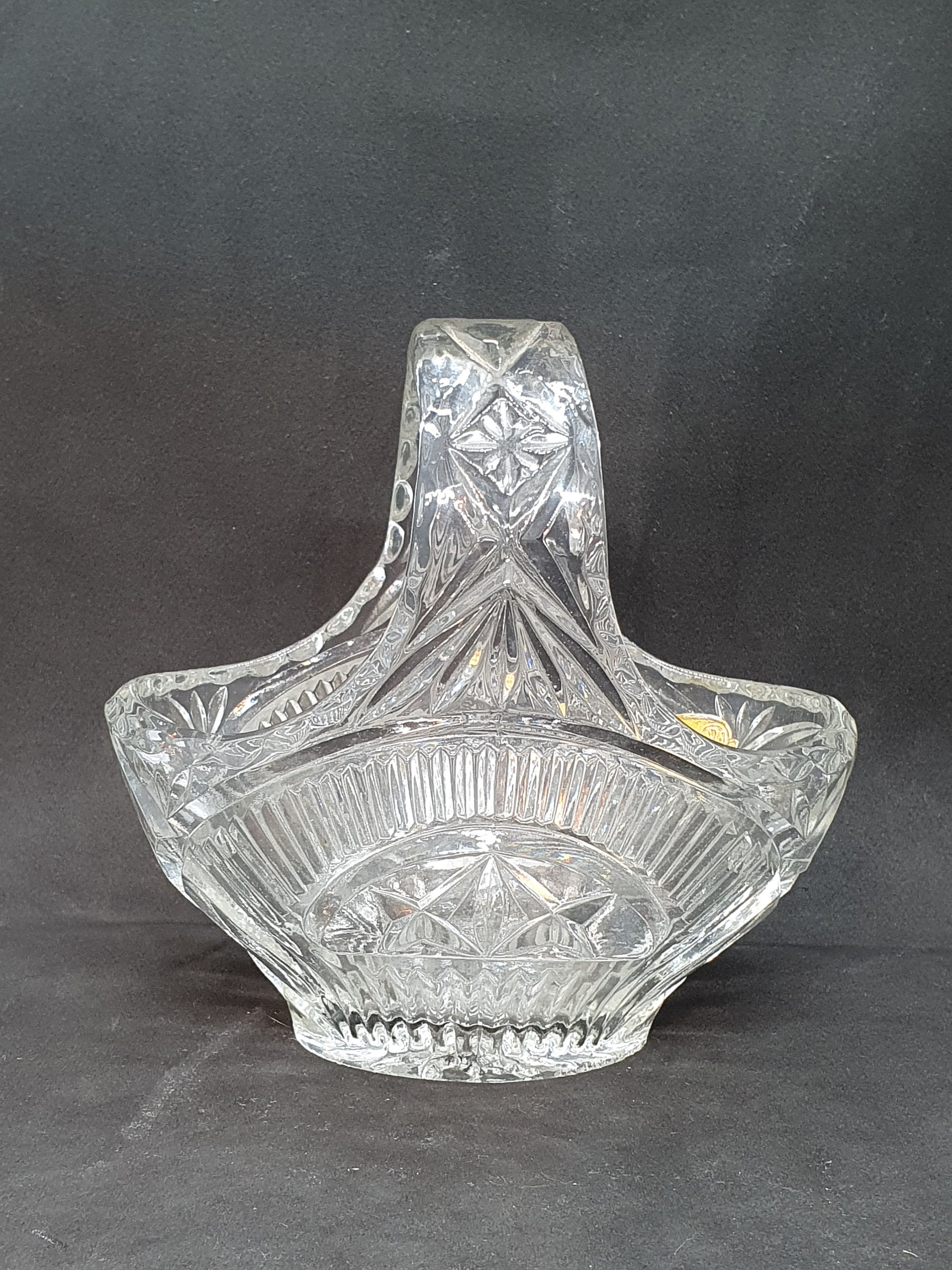 1980's Bohemia Crystal Candy Bowl Made in Czechoslovakia Etsy UK