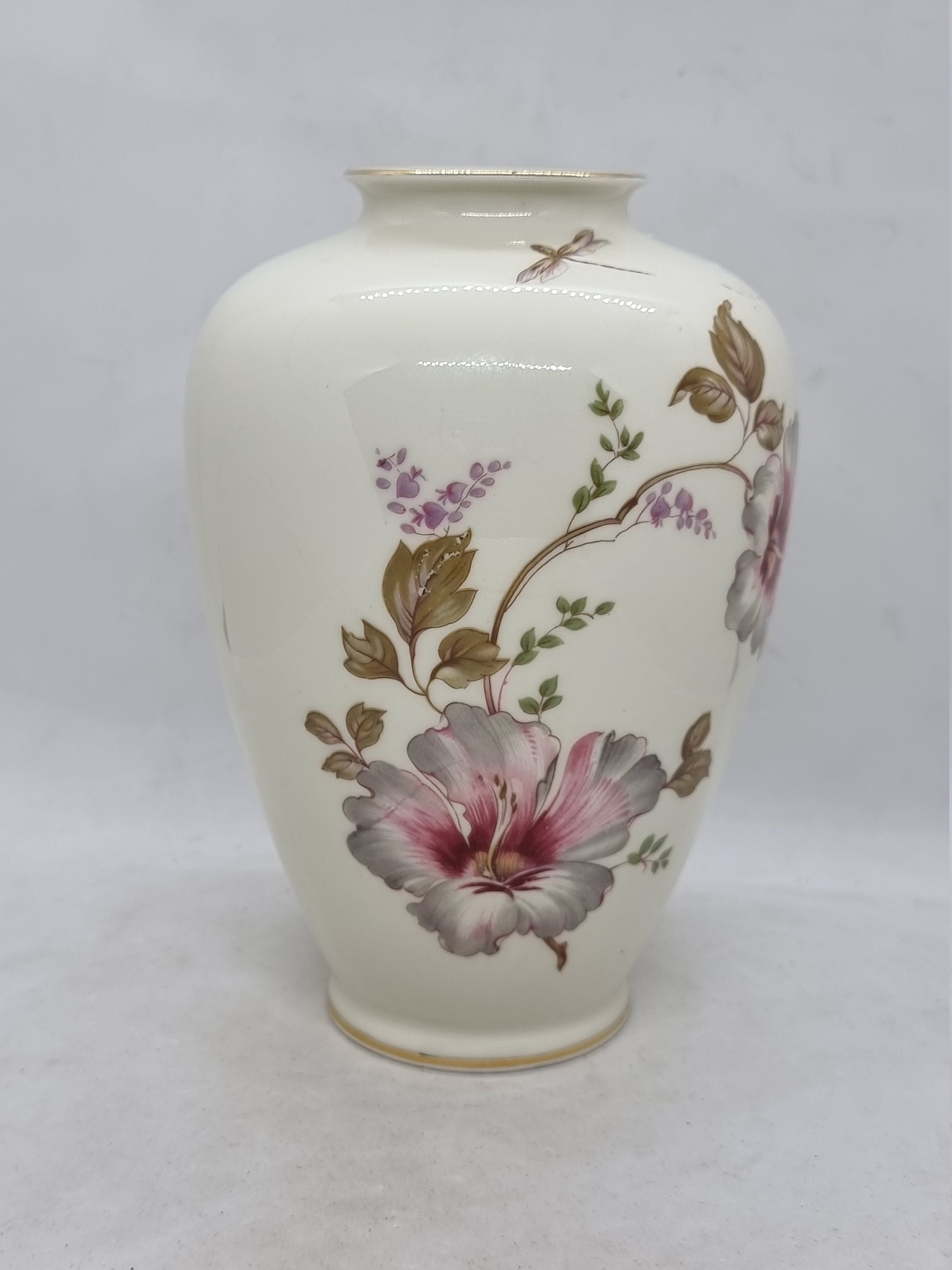 ビンテージドイツ花瓶白磁置物インテリア工芸品美術品A1756