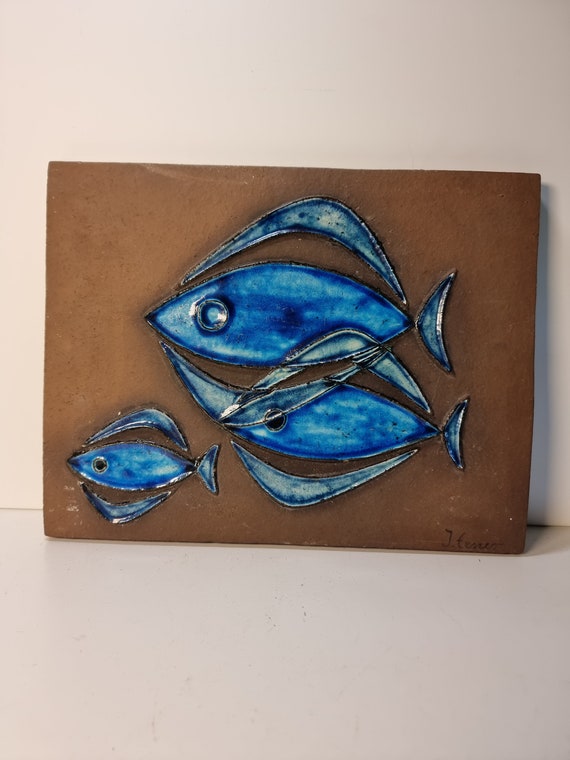 Inge Exner によるヴィンテージ セラミック ウォール プラーク |ナブ