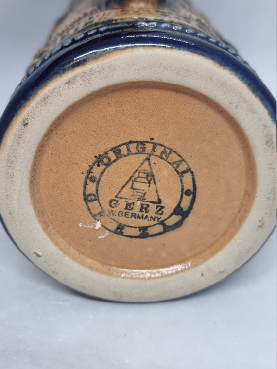 Vintage Gerzit Stoneware Beer Stein | Made in West Germany | - Etsy