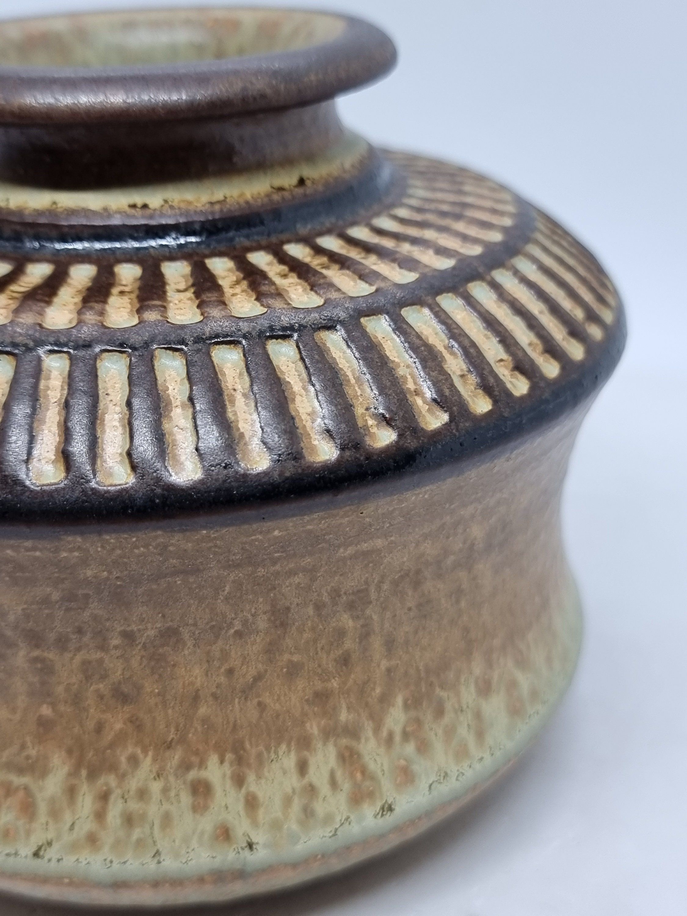 Vintage Soholm Denmark Stoneware Vase | Designed by Joseph Simon