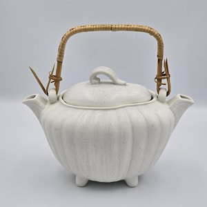 Vintage Gunnar Nylund Rörstrand Double Spout Teapot | Mid Century Swedish Stoneware | Scandinavian Modern Ceramic | Rare Double Teapot