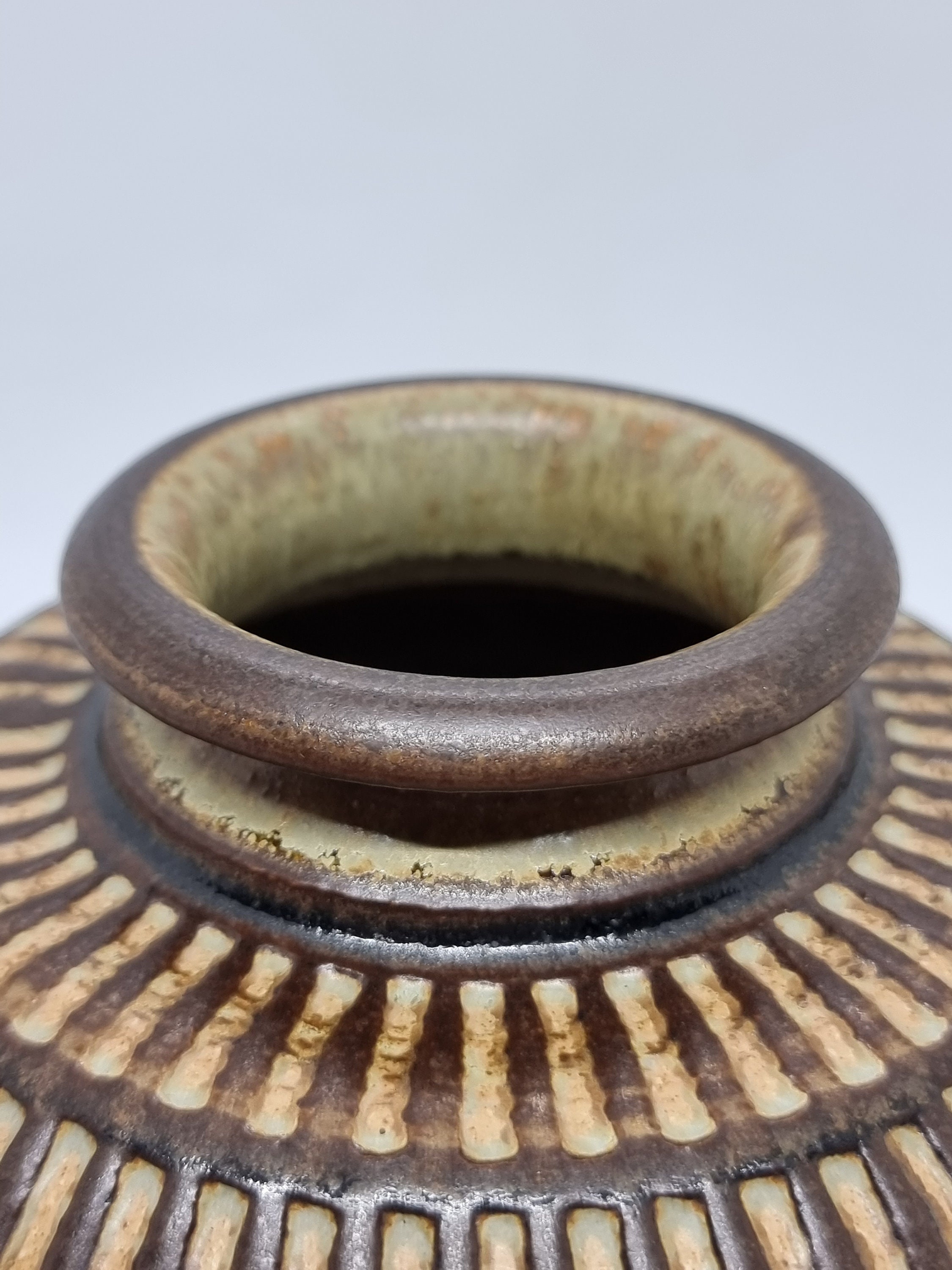 Vintage Soholm Denmark Stoneware Vase | Designed by Joseph Simon