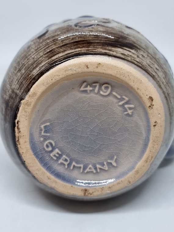 【ドイツ Studio pottery 花瓶 】ヴィンテージ 419 West Germany (419-14) Ceramic Vase | West Germany Pottery | - Etsy