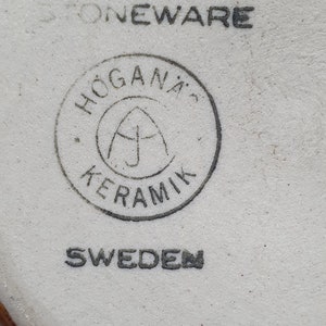 Paire de 2 tasses Höganäs Keramik | Céramique scandinave | Fabriqué en Suède | image 9