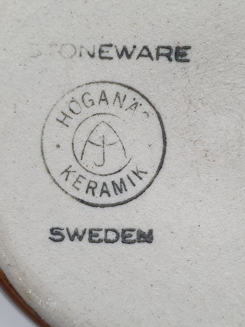 Paire de 2 tasses Höganäs Keramik | Céramique scandinave | Fabriqué en Suède | image 9