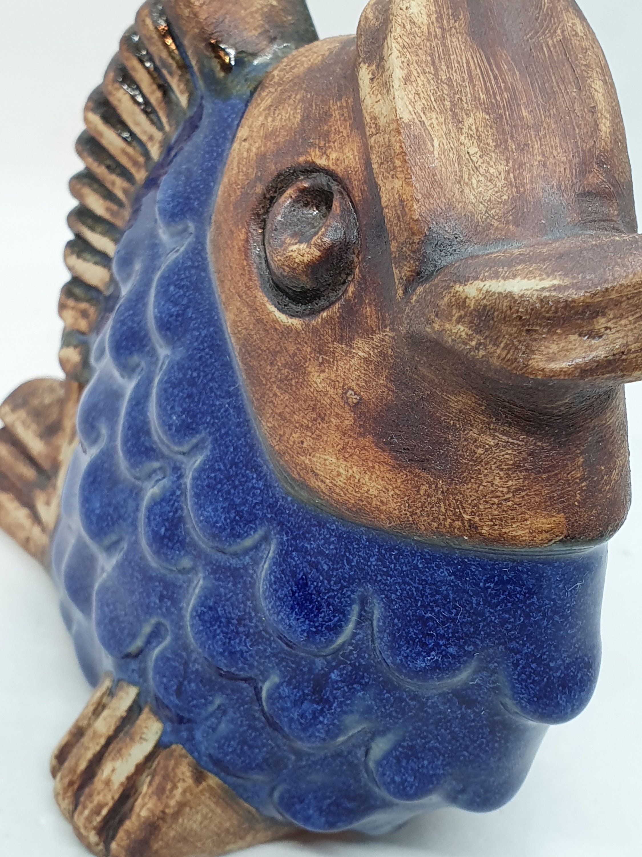 Fish Sculpture | Willy Fischer Sweden 1960 | Ego Stengods | - Etsy