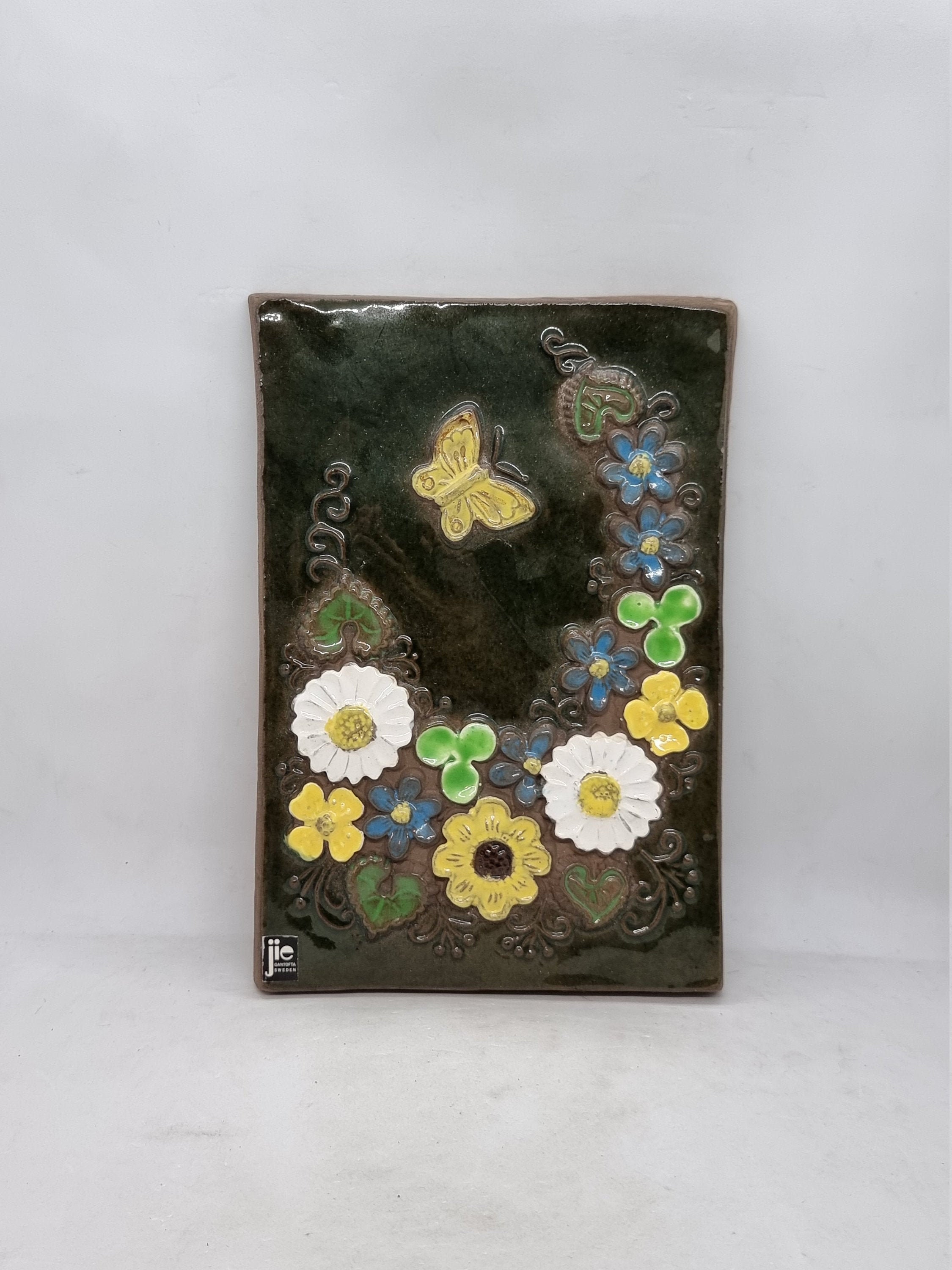 Vintage JIE GANTOFTA Ceramic Wall Plaque No. 952 | Designed