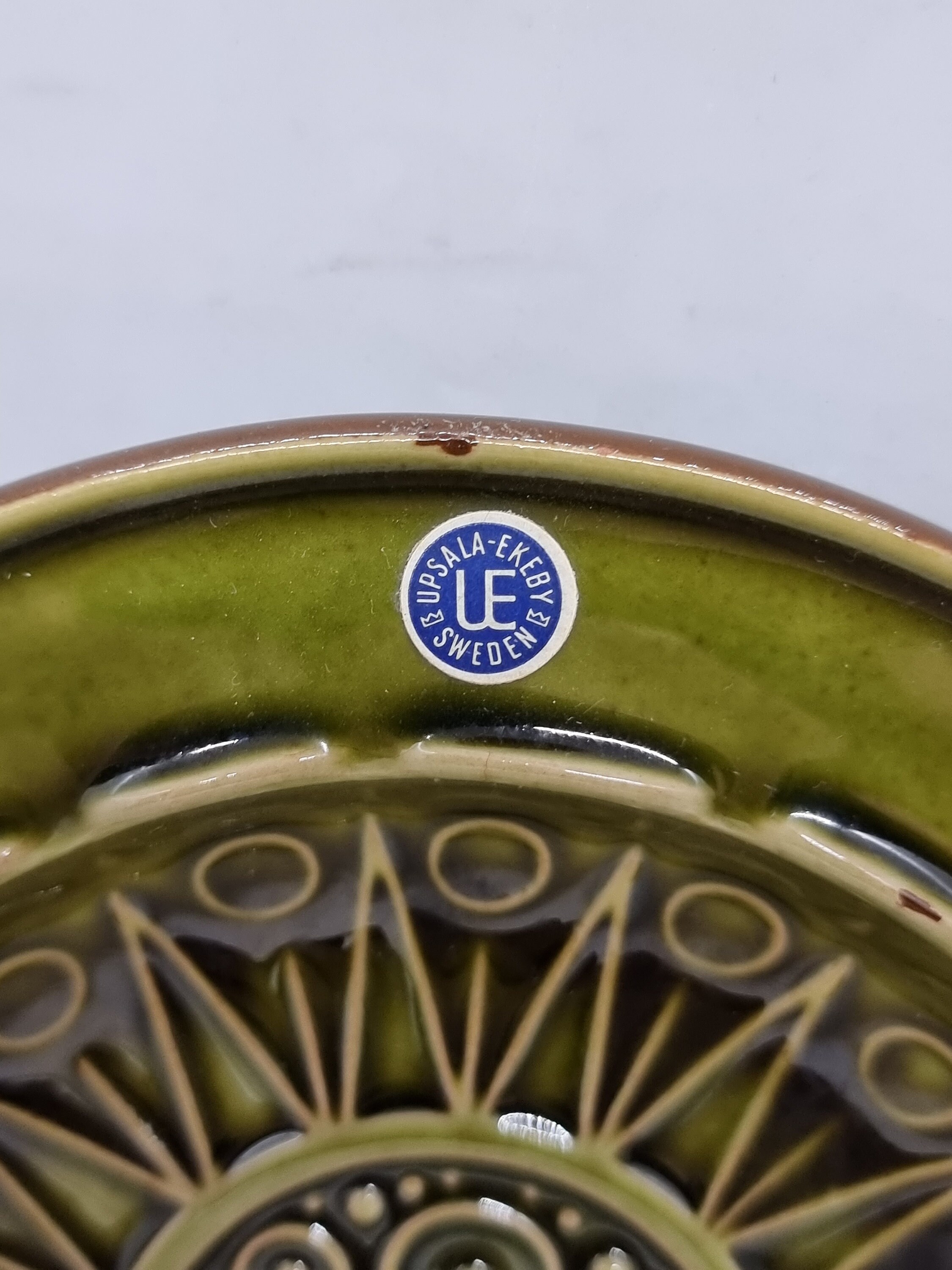 Upsala Ekeby ウプサラエクビィ Risto Upsala Ekeby Karlskrona GOLD GILDED Trio of Coffee Cup