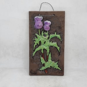 Ninnie (NIE) Forsgren (1960s) Sweden Wall Plaque | Wall Decor | Handmade in Sweden | Brooma keramik |