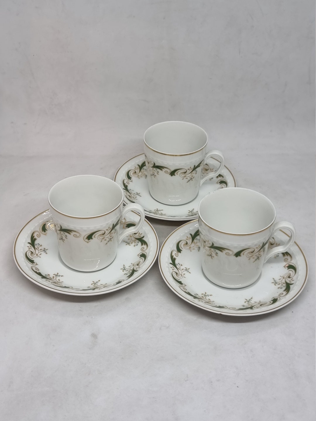 Vintage Furstenberg Porcelain Cups and Saucers | Made in Germany
