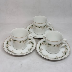 Vintage Furstenberg porcelain cups and saucers | Made in Germany |