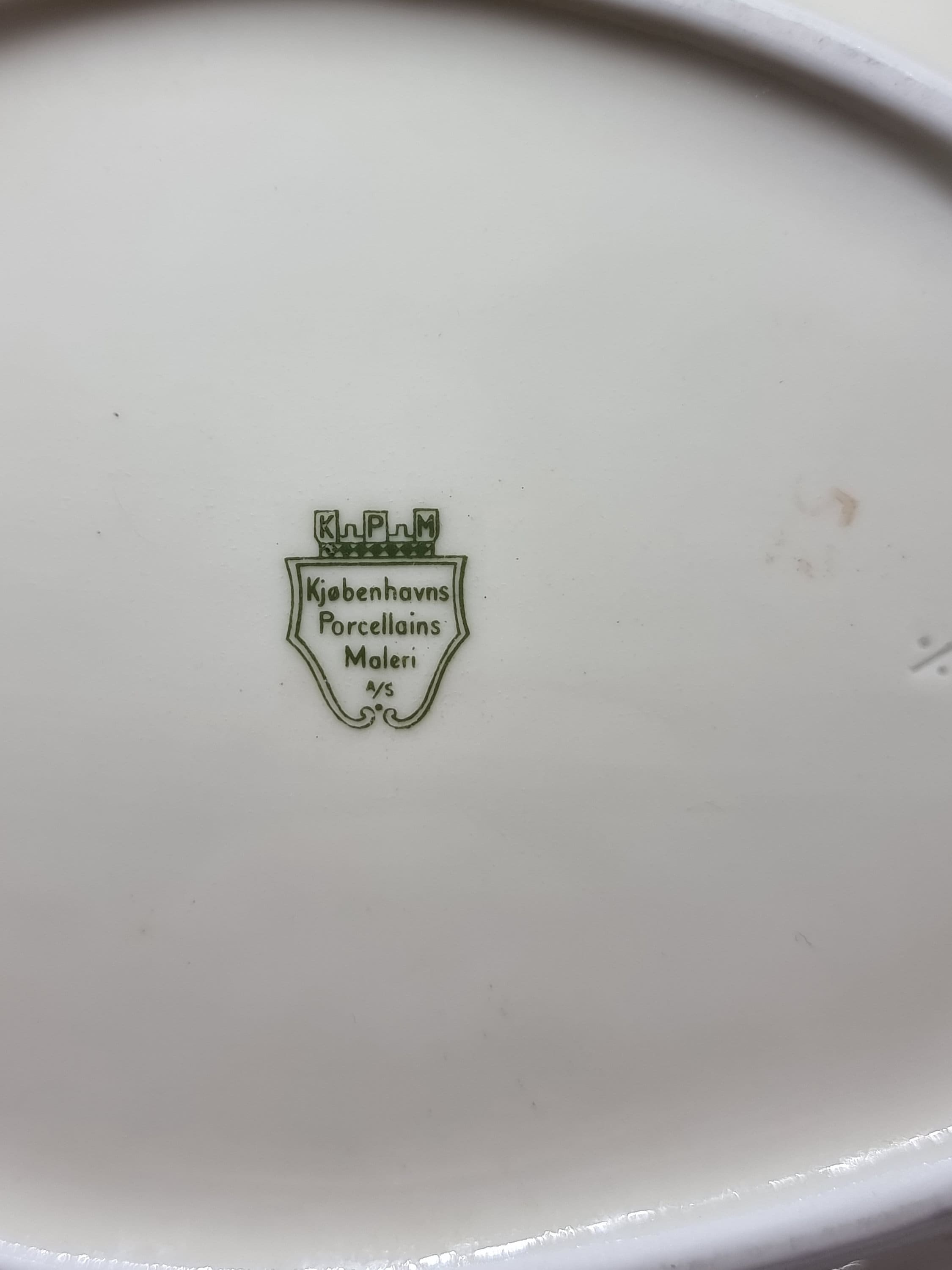 Vintage Kjøbenhavns Porcelains Maleri KPM Denmark Plate | - Etsy