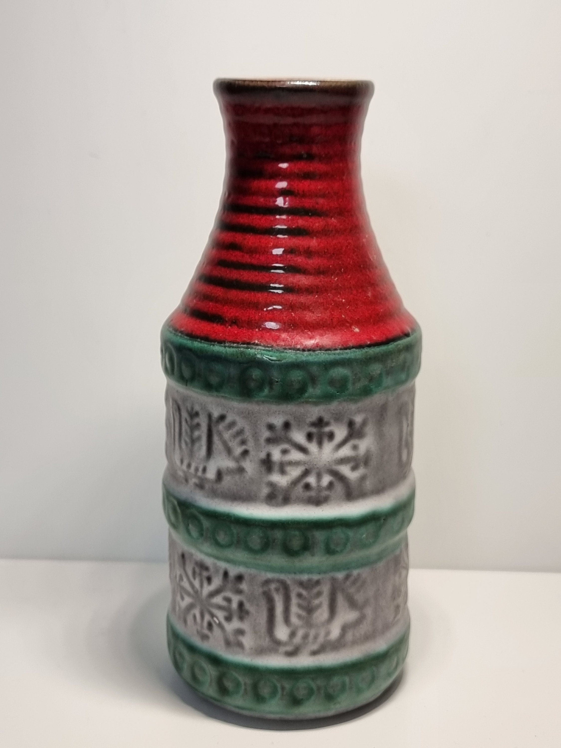 工芸品 Vintage Bay Keramik West German Vase Vintage West Germany Bay Ceramic Vase (64-20) | Bay Keramik | - Etsy