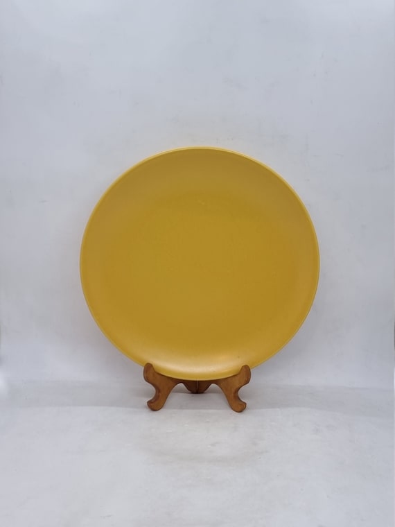 Vintage Hoganas Keramik Yellow Plate | Made in Sweden | - Etsy Denmark