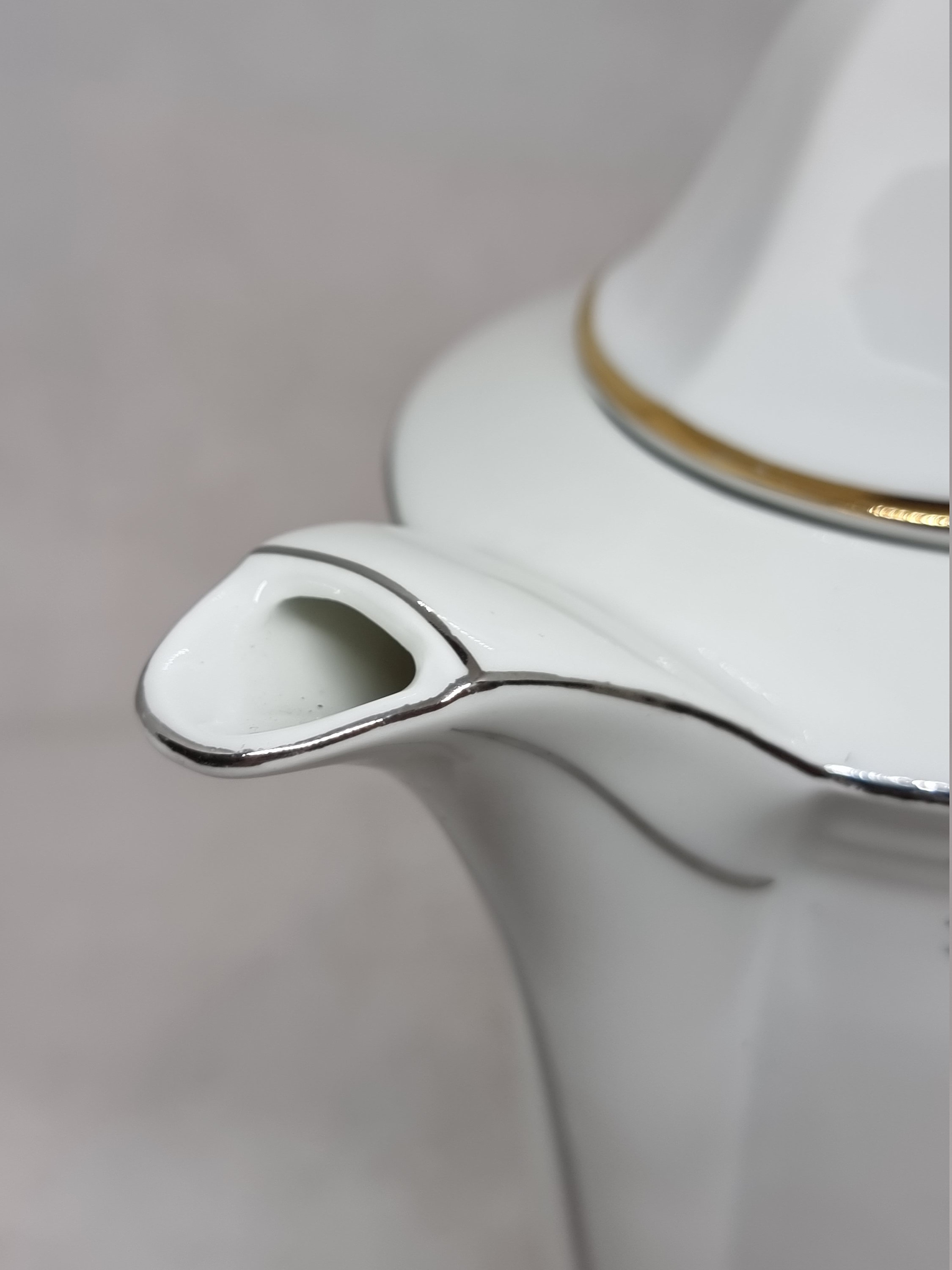 ヴィンテージ ビクトリア チェコスロバキア 磁器 ティーポット