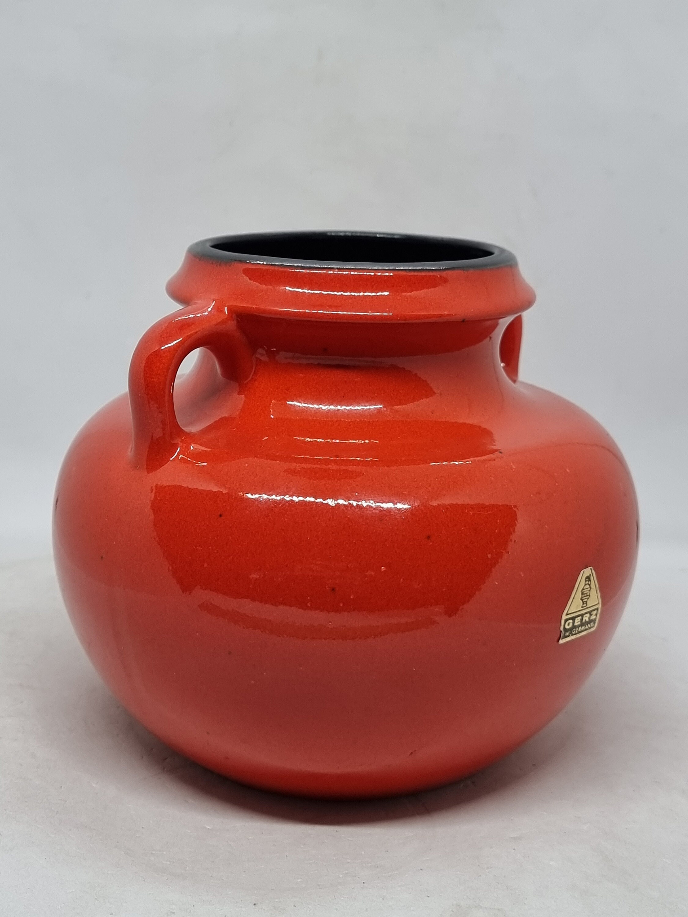 ヴィンテージ Gerz 陶器 赤い花瓶 605/14 | 西ドイツ製 | - Etsy