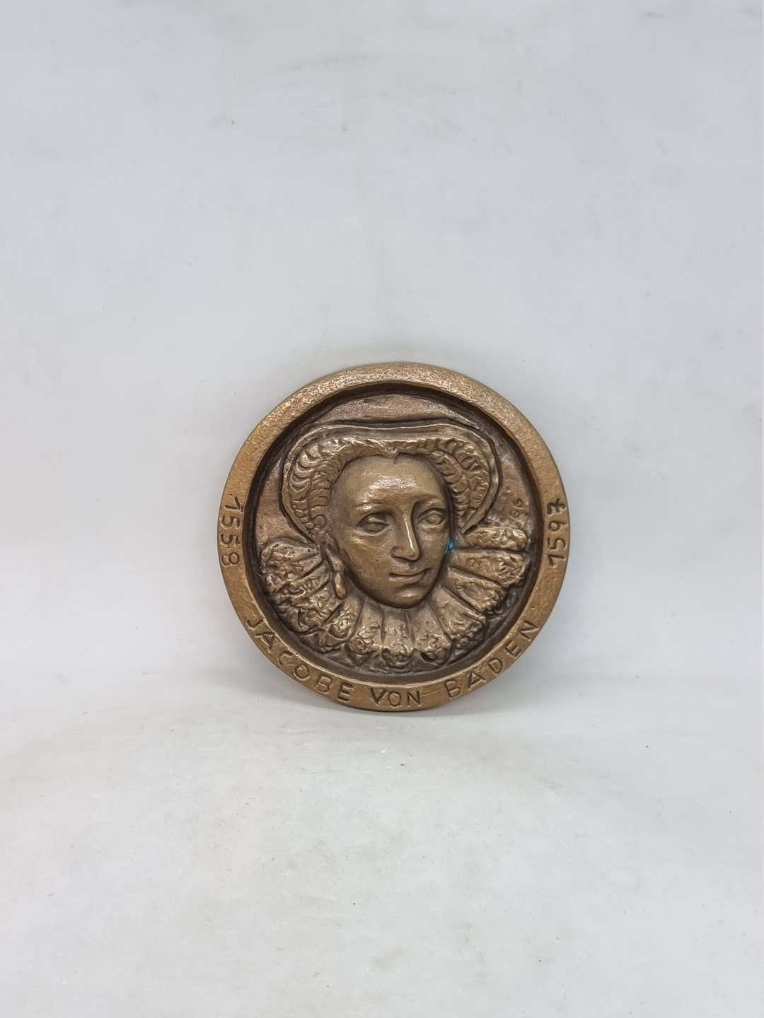 Vintage Bronze Medal of Jacobe Von Baden 1558-1597 - Etsy