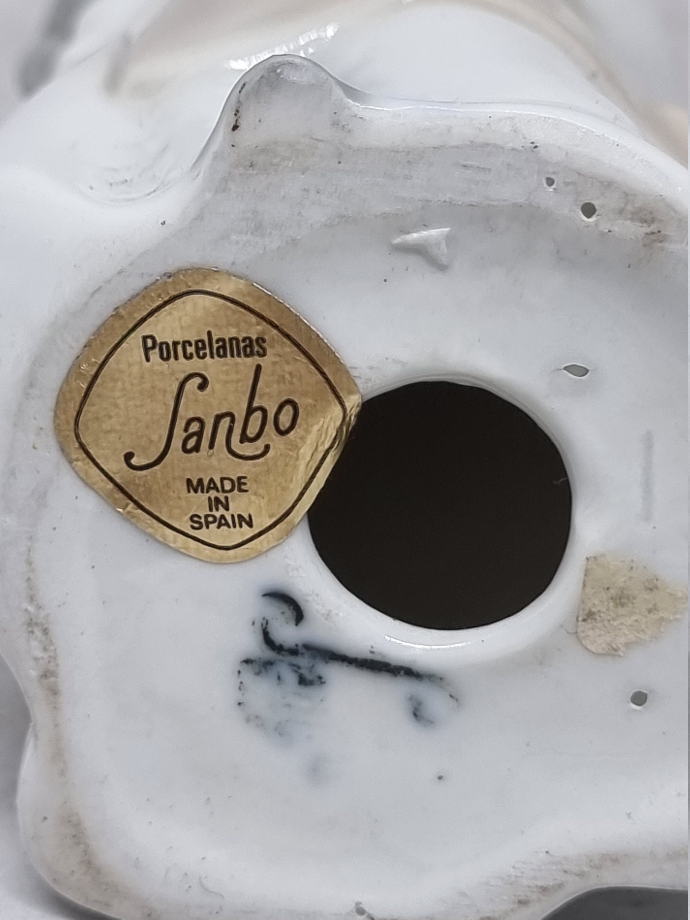 Vintage spanish porcelain Sanbo beautiful figurine Porcelain elegant