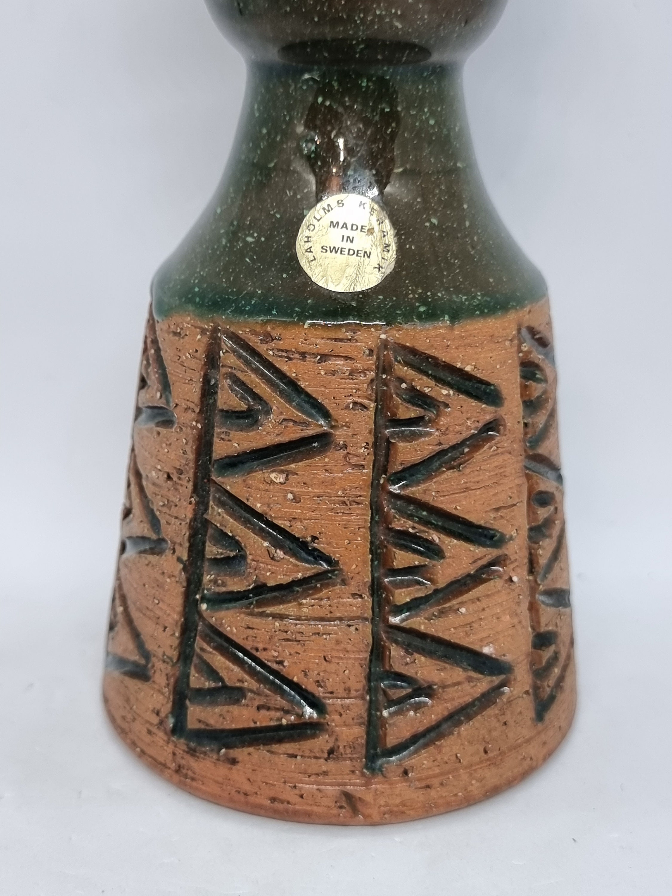 Laholm Keramik Vase No. 2036 | Vintage Swedish Mid Century