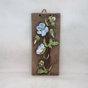 Ninnie Forsgren (1960er Jahre) Schweden Wandschild Nr. 905 | Wanddekoration | Handgefertigt in Schweden |