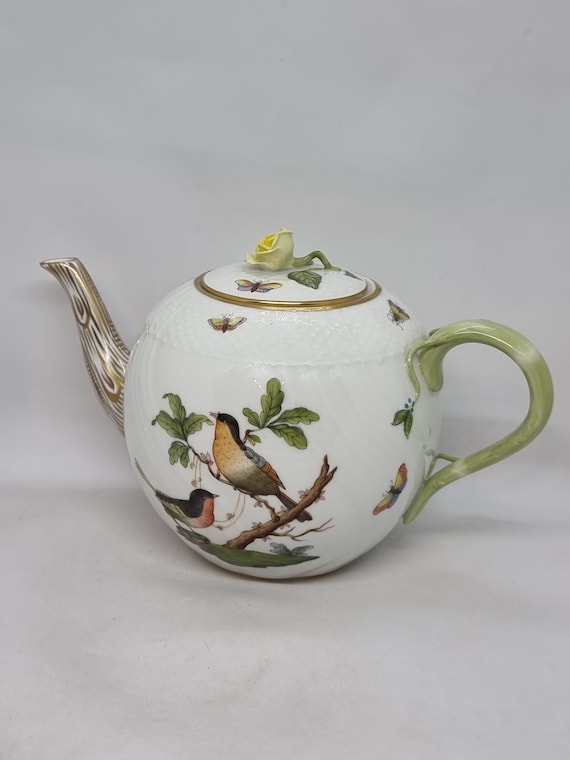Collectible Herend Hungary Hand Painted Teapot 1602 70 Made - Etsy