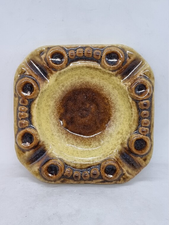 Vintage EGO Stengods Ceramic Ashtray | Willi Fischer Sweden 1960