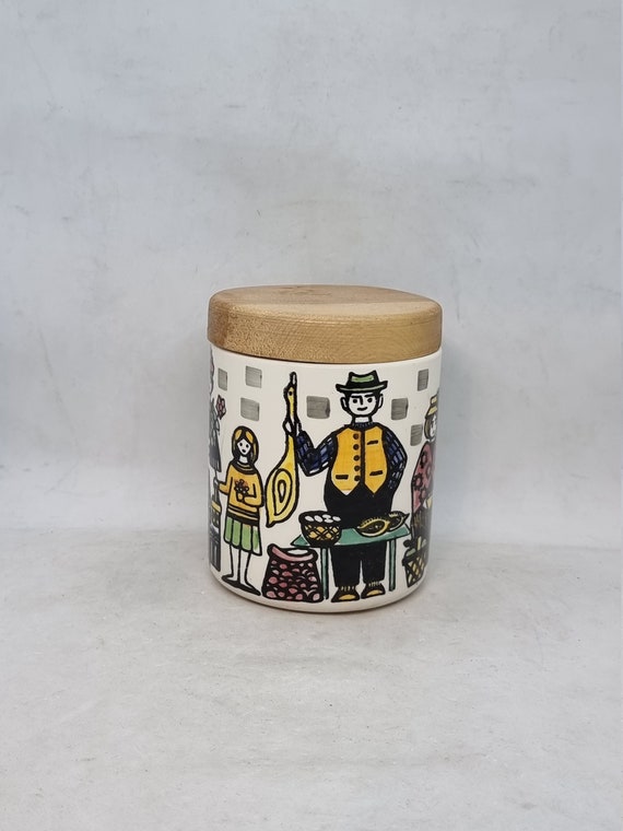 Vintage Jie Gantofta Sweden Ceramic Jar | Decor by Anita Nylund